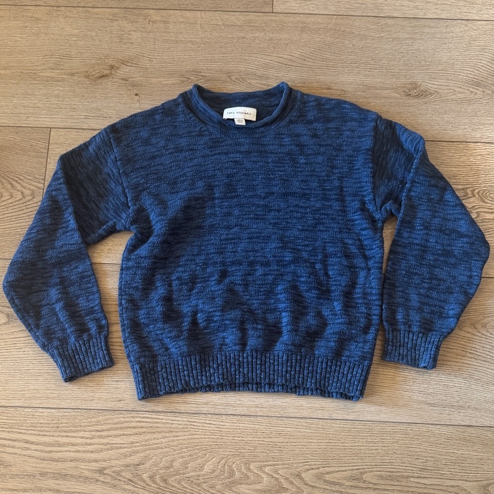 Free Assembly Kids Navy Crewneck Sweater